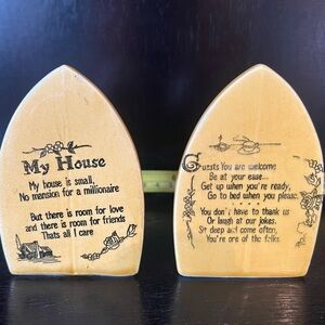 House Iron Poem Salt & Pepper Set